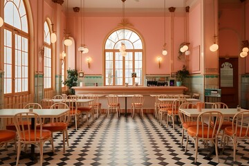 Fototapeta na wymiar vintage cafe design interior