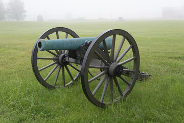 12 pounder bronze smooth bore, Napoleon Model 1857 at Gettysburg National Military Park, Pennsylvania