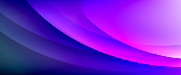 Dynamic flowing waves on gradient color background. Vector illustration For Wallpaper, Banner, Background, Card, Book Illustration, landing page