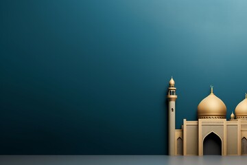 flat simple Islamic ornament background - obrazy, fototapety, plakaty