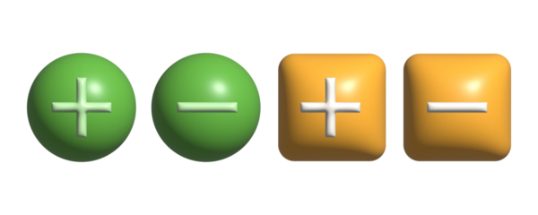 plus and minus icons.