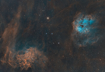 Flaming Star and Tadpole Nebula 3