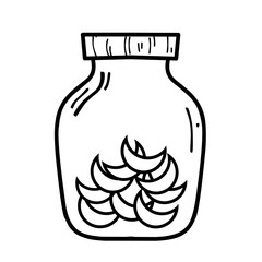 Cookies Jar Outline 