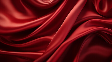 Obraz premium red silk background HD 8K wallpaper Stock Photographic Image 
