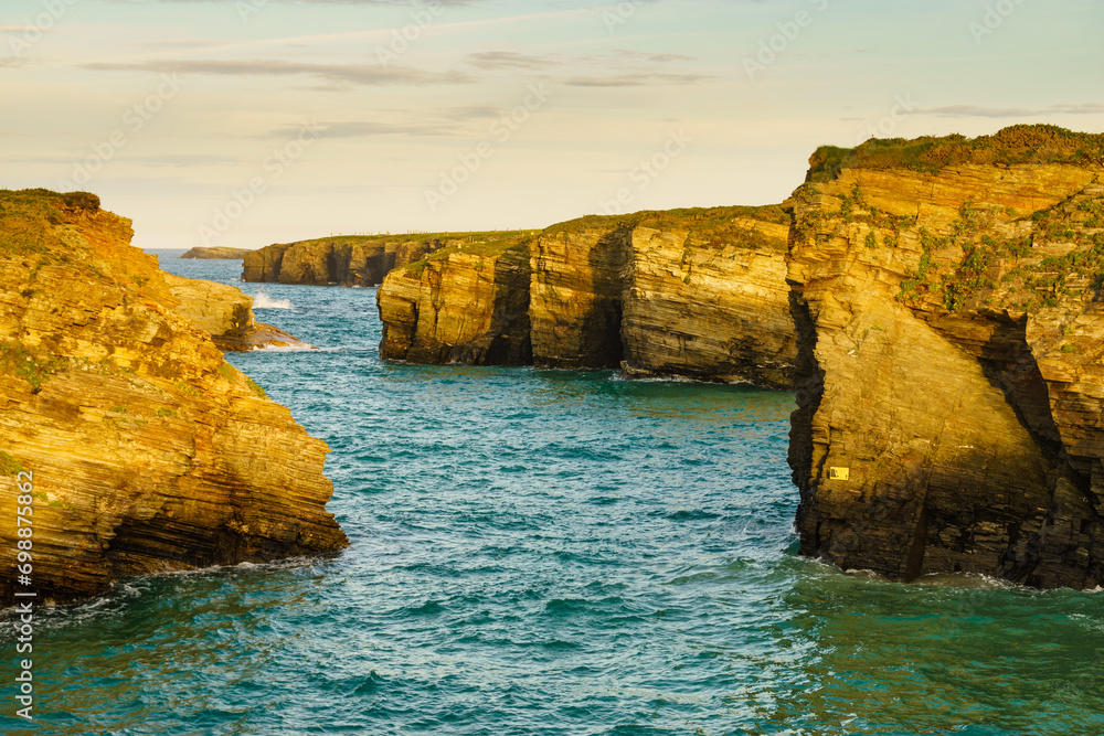 Wall mural cathedrals beach in galicia spain.