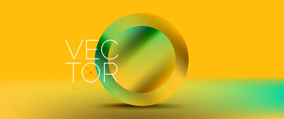 Podium background adorned with fluid gradient color geometric shapes. Eye-catching and modern design. The liquid gradients infuse element of fluidity and energy