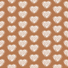 seamless background with hearts