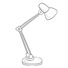 table lamp handdrawn illustration