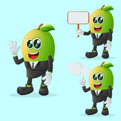 Cute manggo characters in advertising