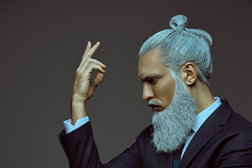mature stylish man