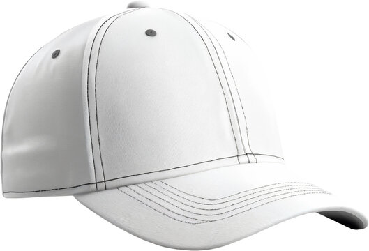 Baseball cap isolated on transparent background. PNG die-cut iillustration. Generative AI.