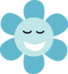 flower face vector illustration