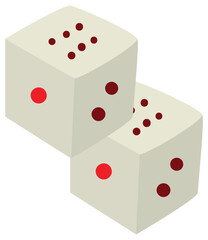 dice vector illustration