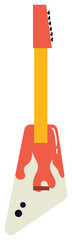rock guitar vector illustration