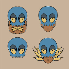 Monsters illustrations are suitable for advertising needs for clothing and so on
​