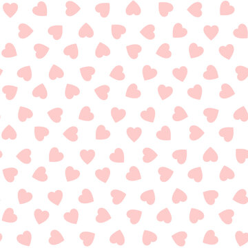 valentines day. pink hearts. vector seamless pattern. wedding repetitive background. fabric swatch. wrapping paper. design template for greeting card