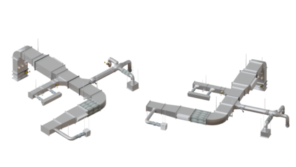 air ducting isolated 