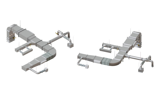 air ducting isolated 