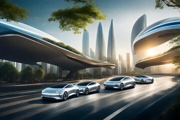 cars on the road