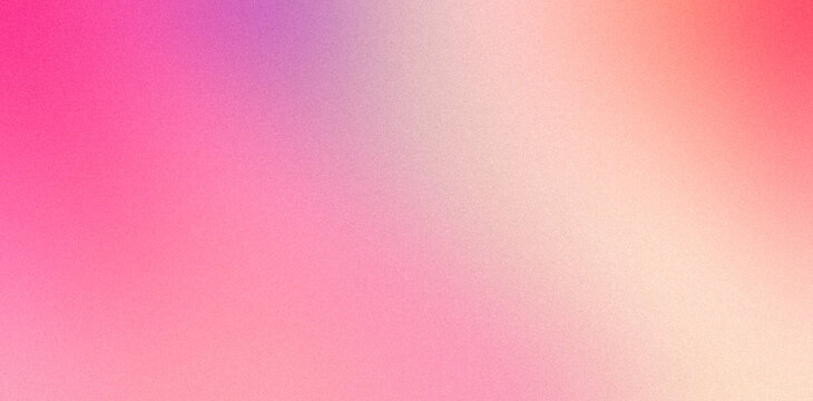 Abstract color gradient banner grainy texture background pink purple red noise texture blurred colors poster backdrop header design