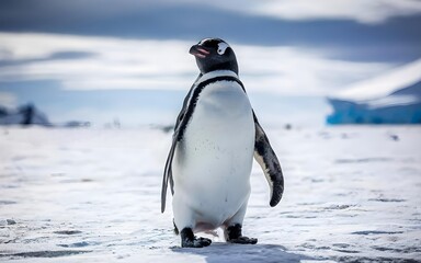 penguin on the beach