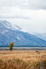 Grand Teton National Park at Wyoming, Snow capped mountains.