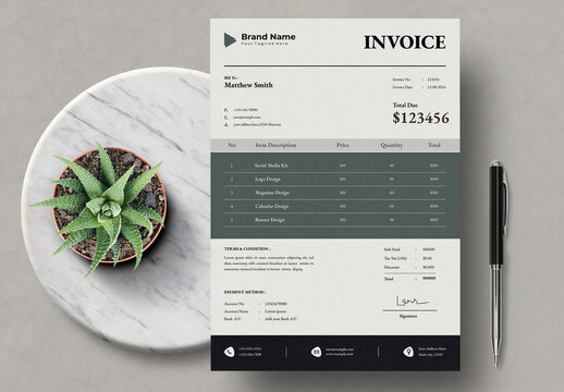 Corporate Invoice Layout