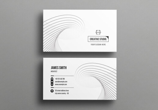 White Minimal Business Card