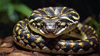 Obraz premium close up of a python