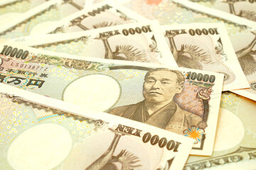 Group of Japanese Yen banknote, Japan money
