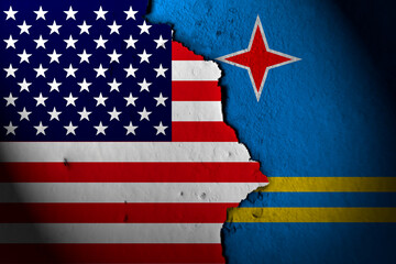 Relations between america and aruba