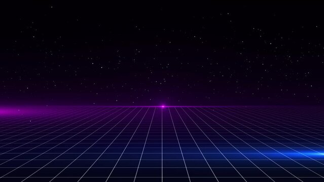 Digital Data Technology Grid Fx digital grid pattern box dot Background. Technology Background Digital Environment 4K. A grid of numbers. HUD. grid electrified line style. line landscape,