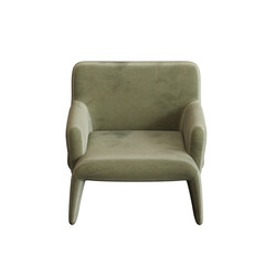 armchair isolate on a transparent background, interior furniture, 3D illustration, cg render
