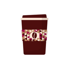 The cup icon Delicious coffee