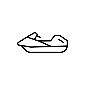 recommend clip art: Speedboat outline icons, ocean minimalist vector illustration ,simple transparent graphic element .Isolated on white background