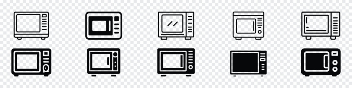 microwave vector icon, Microwave icon from appliances set. Microwave oven cooking vector icon, Microwave oven icon. Simple line microwave oven icon for templates, Microwave icon