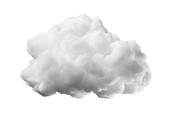 White cloud isolated on background