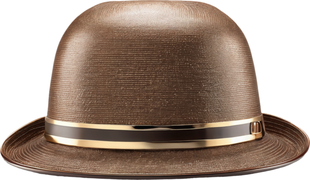 Cloche Hat isolated on transparent background. png illustration. Generative AI.