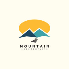 Mountain logo branding identity corporate vector design