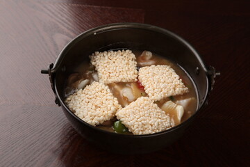 seafoods crispy rice crust soup
