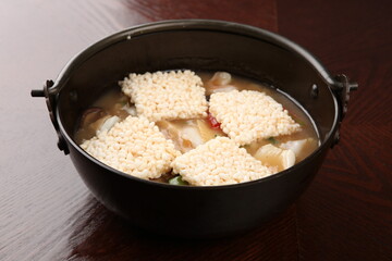 seafoods crispy rice crust soup