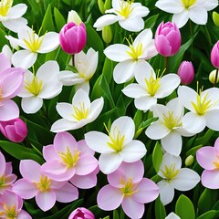 Fototapeta na wymiar pink tulips in the gardenbeautiful spring flowers