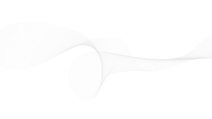 Vector abstract white colored line art background, smoke wave on white background, design element