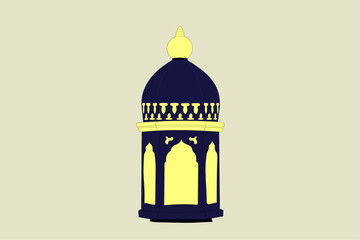 illustration of lamp in the morning