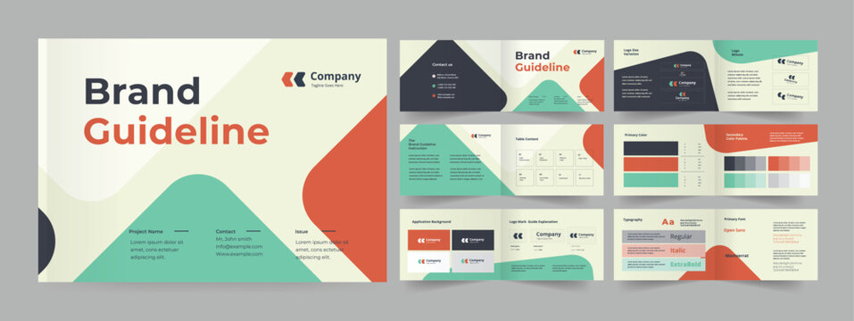 Brand Guideline and brand guide template
