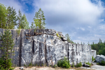 Former marble quarry, landscape photo taken at Ruskeala