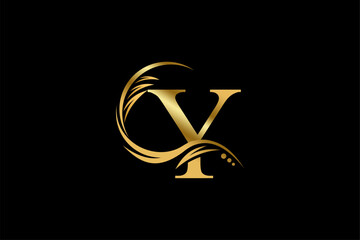Gold letter Y logo design with beautiful leaf, flower and feather ornaments. initial letter Y. monogram Y flourish. suitable for logos for boutiques, businesses, companies, beauty, offices, spas, etc - obrazy, fototapety, plakaty