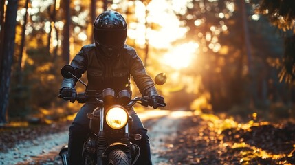 A man wearing a helmet and riding a motorcycle