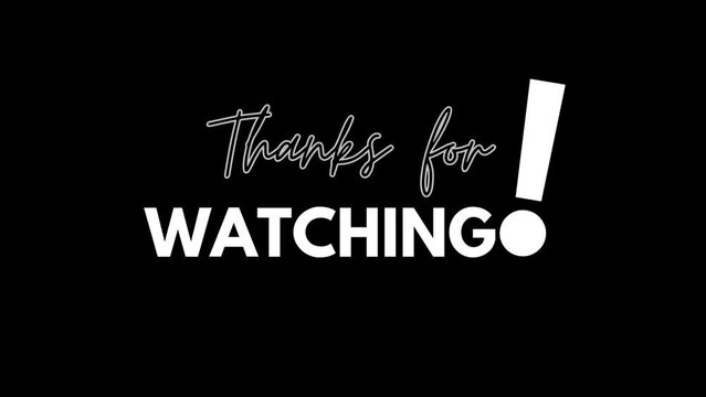 Thanks for watching animation text 