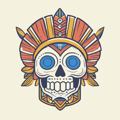 skull head skelenton mexican